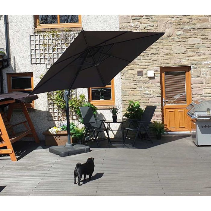 Barbados Cantilever Replacement Canopy 250x250cmm - Anthracite