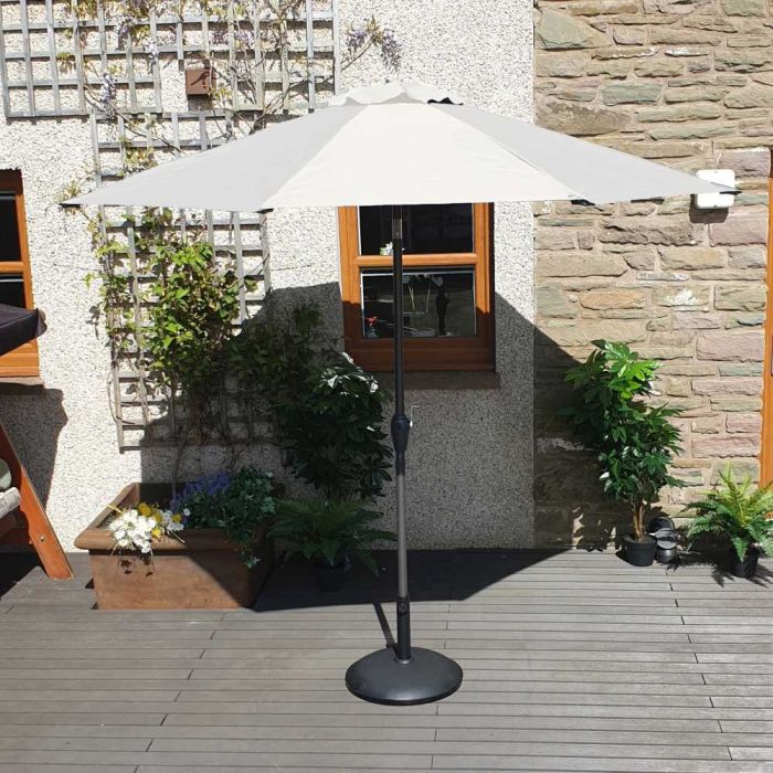 Elite 270cm Crank & Tilt Parasol - Natural