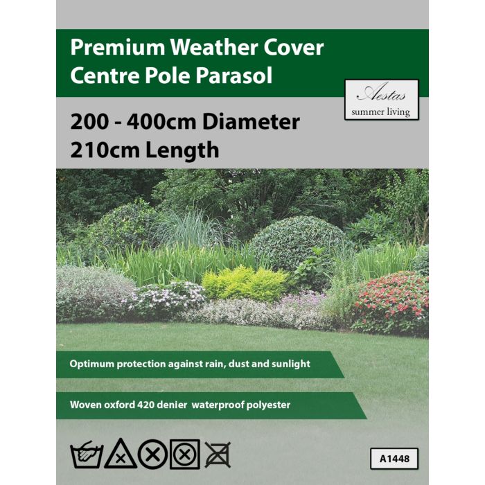 Aestas Premium Centre Pole Parasol Weather Cover