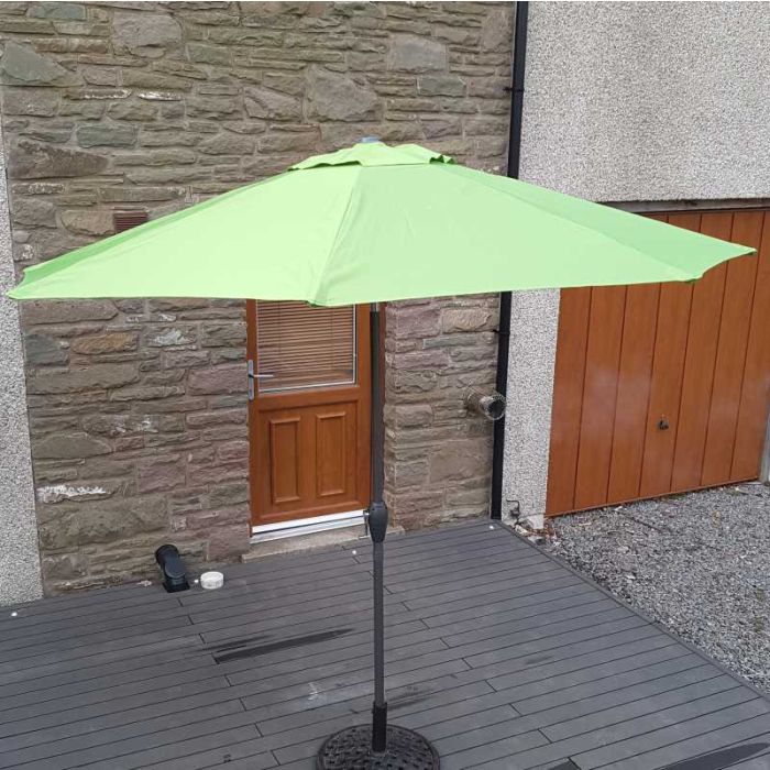 Elite 270cm Crank & Tilt Parasol - Apple Green