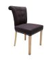 Castle Dining Chair  - Box of 2 (Nevis Faux Leather Fabric,  Natural Oak Leg)