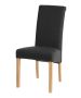 Vestry Dining Chair - Box of 2  (Schiehallion Dark Grey Plain Fabric, Natural Oak Leg)