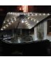 Barbados Cantilever Parasol - 300x300cm Square Taupe with LEDs