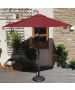 Elite 270cm Crank & Tilt Parasol - Burgundy