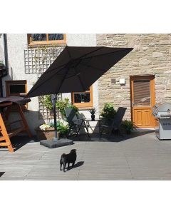 Barbados Cantilever Replacement Canopy 250x250cmm - Anthracite
