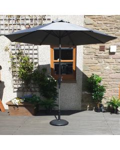 Elite 270cm Parasol  with Crank and Tilt Functions. Apple Green Canopy