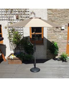 Elite 270cm Crank & Tilt Parasol - Taupe