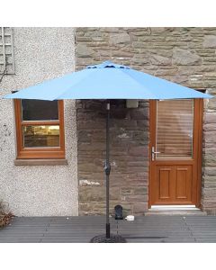 Elite 270cm Crank & Tilt Parasol - Cornflower Blue