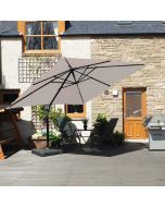 Barbados Cantilever Parasol 250cmx250cm Square - Lunar Grey